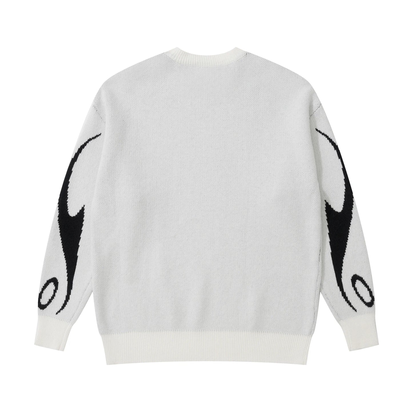 mens racing style sweater knitted pullovers casual long sleeve loose o neck harajuku sweaters streetwear unisex jumpers knitwear - trendy hip hop fashion hoodie, vintage look oversized hoodie, bold artwork streetwear hoodie