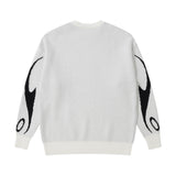 mens racing style sweater knitted pullovers casual long sleeve loose o neck harajuku sweaters streetwear unisex jumpers knitwear - trendy hip hop fashion hoodie, vintage look oversized hoodie, bold artwork streetwear hoodie