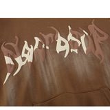 2023 Hip Hop Streetwear Hoodie Sweatshirt Letters Bubble Printing Hood
