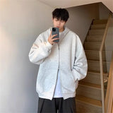 Oversized Urban Half Zip Hoodie – Winter Mens Fleece Zipper Hooded Sweatshirts 2025 New Classic Solid Color Oversized Hoodies Y2K Streetwear Outerwear Tracksuit | Zip Knit Drop #235