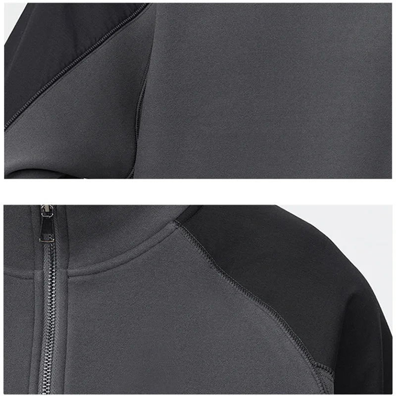 Men Autumn Winter 500G Double Sided Velvet American Retro Fashion Stre