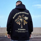 Autumn Men Funny Wisdom Monkey Graphic Print Hooded