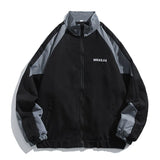 techwear zip bomber, urban fashion, for men, fall streetwear outfit, oversized style, layered fashion, modern aesthetic, graphic detail