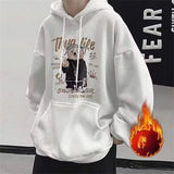 Autumn Funny Bear Graphic Hoodies Men 2024 New Hip Hop Fashion Hooded