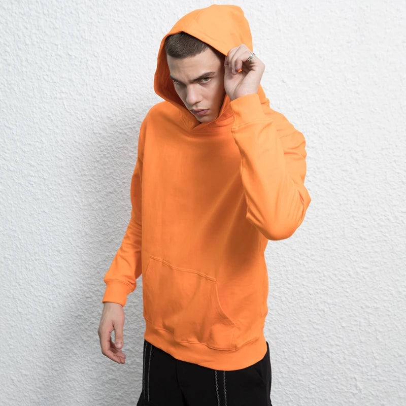 Rainbowtouches New Men Coat High Street Fashion Hip Hop Retro Solid Bl