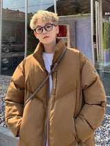 Bread Coat American Retro Cotton Coat Mens Harajuku Winter 2024 New Lo