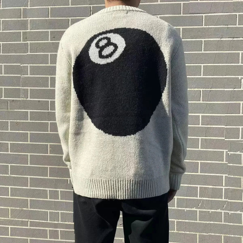 new 2022 men luxury billiards black eight gentleman classic mohair dice knit casual sweaters pullover asian size high drake 20 - unisex casual winter pullover, oversized streetwear hoodie, soft fleece-lined outerwear