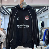 Urban skate culture hoodie with bold statement lettering
