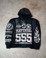 Y2K High Street Clothing Oversized Pullover Sweatshirt Mens 2023 Sprin