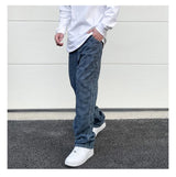 hip hop straight denim jeans pants fashion zipper paisley jeans streetwear mens new casual loose trousers jean pants joggers unique joggers style 4054
