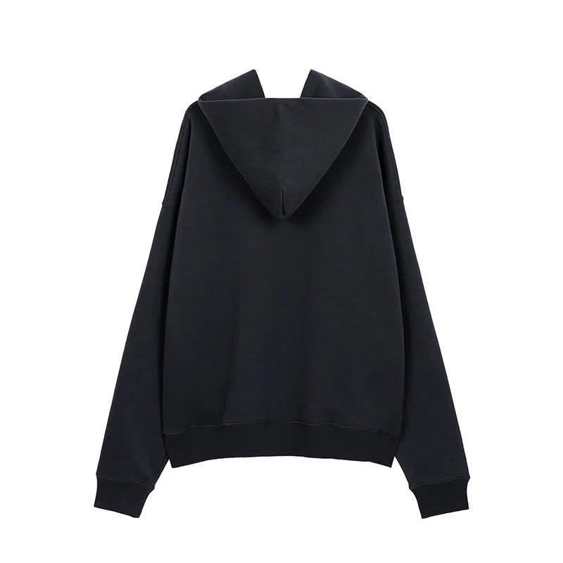 Best Quality Kanye West Hoodies Men Woman Chaopai Plush Shoulder Drop