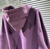 New Luxury 2023 Thug Club Washed Ripped Pullover Hoodies Hoody Hooded