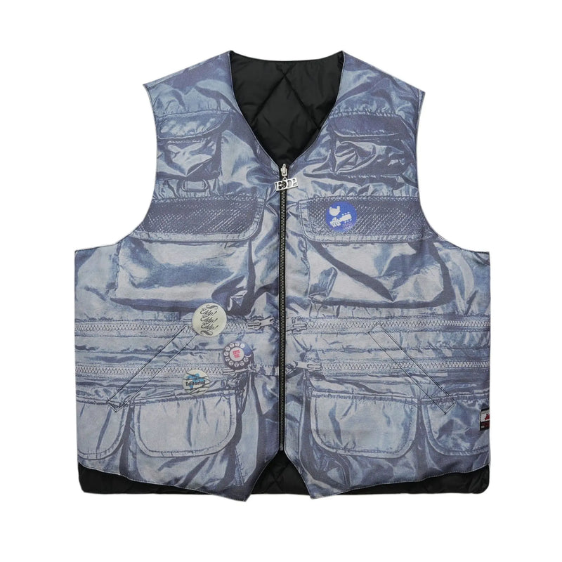 hip hop loose jacket vest unisex casual cotton padded vests mens harajuku streetwear printed sleveless warm reversible coat n - variant style a02181 for streetwear fashion