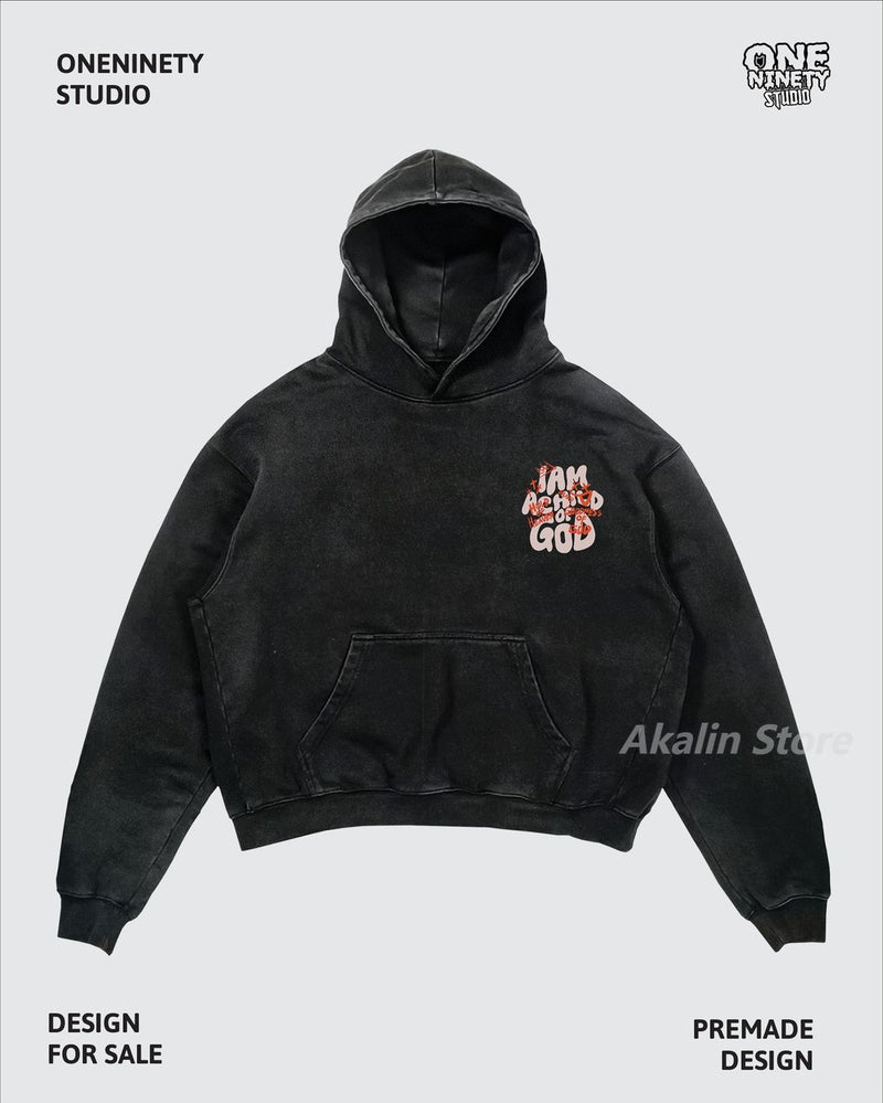 Gothic Oversized Tee – Harajuku Streetwear Men Oversized Angel Print Hoodies – Streetwear Fashion for Men & Women
