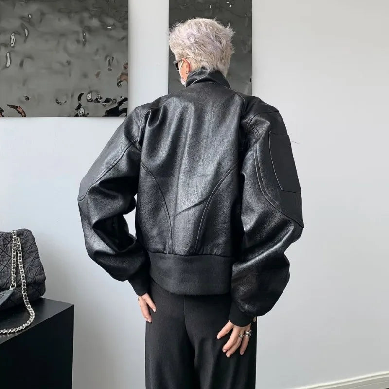 checkered varsity coat, layered streetwear look, trendy