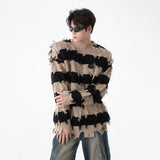 layered flame street knit, photo-ready knit, trendy urban fashion top for men, layered streetwear look