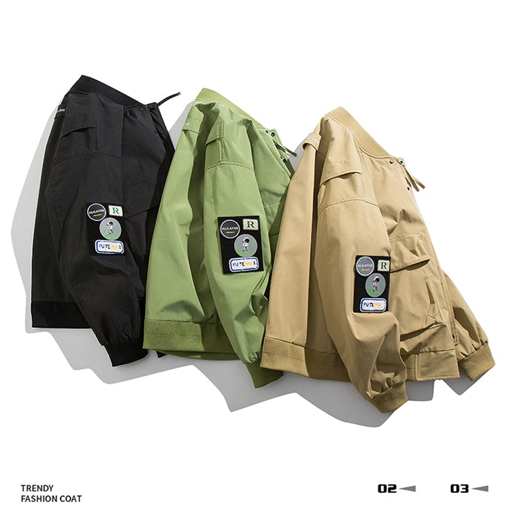 Double-Layer Urban Hoodie Jacket Modern Aesthetic