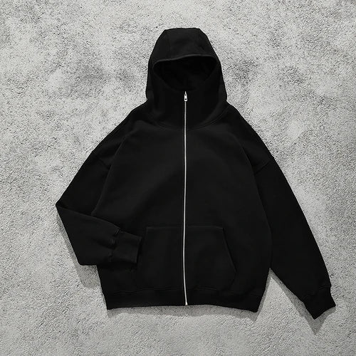 gothic aesthetic drop featuring mens harajuku fire printed hoodies unisex hip hop y2k full zipper sweatshirt streetwear casual hooded warm loose tops hoodies