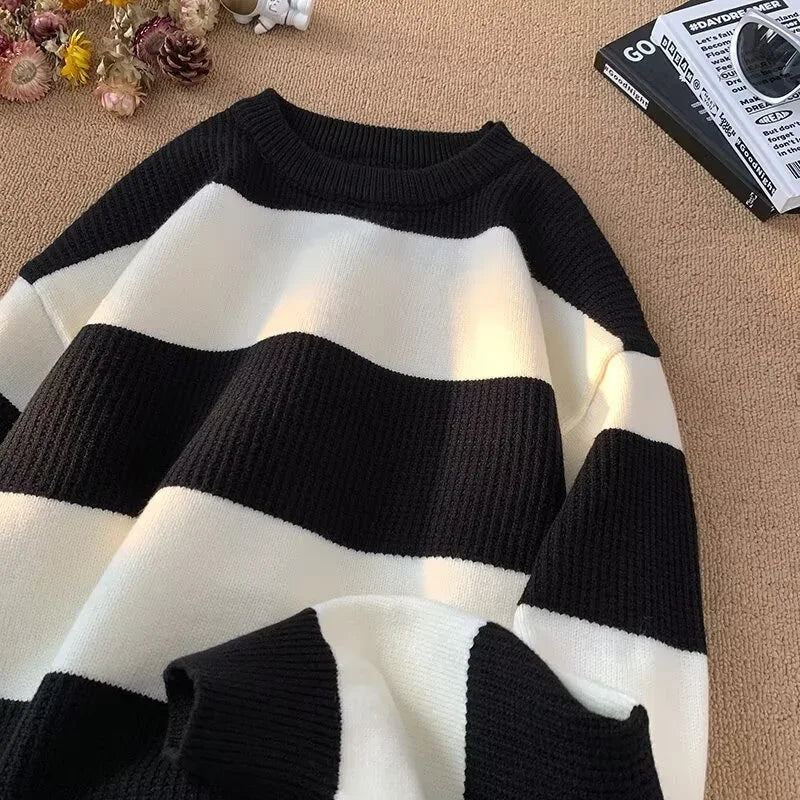 oversized flame jumper, 2025 fashion trend, fire knit jumper in oversized streetwear fashion