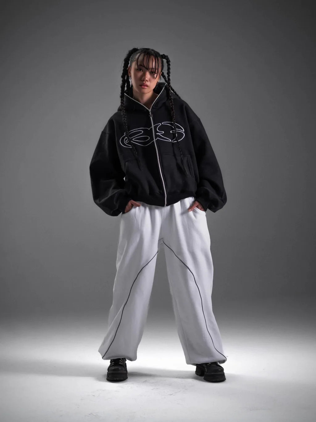 Y2k Winter Long Sleeved Hoodie Sweatshirt Oversized Winter Clothes Streetwear Y2k Vintage Punk Graffiti Print