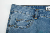 Harajuku Frayed Hole Straight Washed Retro Baggy Men's Jeans High Street Ripped Hip Hop Casual Oversized Denim Trousers
