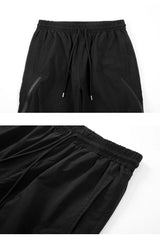 american street wear machine oversized joggers pants rubber side zipper nylon casual pants harajuku mens black track pants unique joggers style 3810
