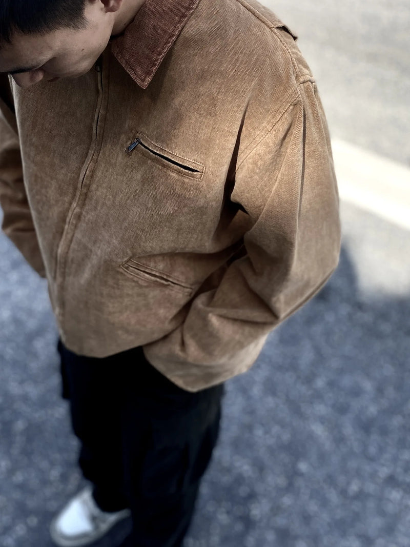 graphic outerwear featuring new 2023 luxury men detroit old washing multi workwearbomber coats jackets down coats shirts cotton warm winter 450 design – premium quality jacket for men