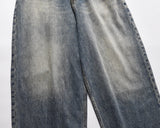 harajuku washed gradient color wide leg baggy denim trousers unisex straight loose casual jeans mens oversized cargo pants unique cargo style 1453