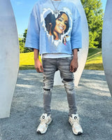 Sadcore Aesthetic print tee – European And American New High Street Fashion Brand Short Sl