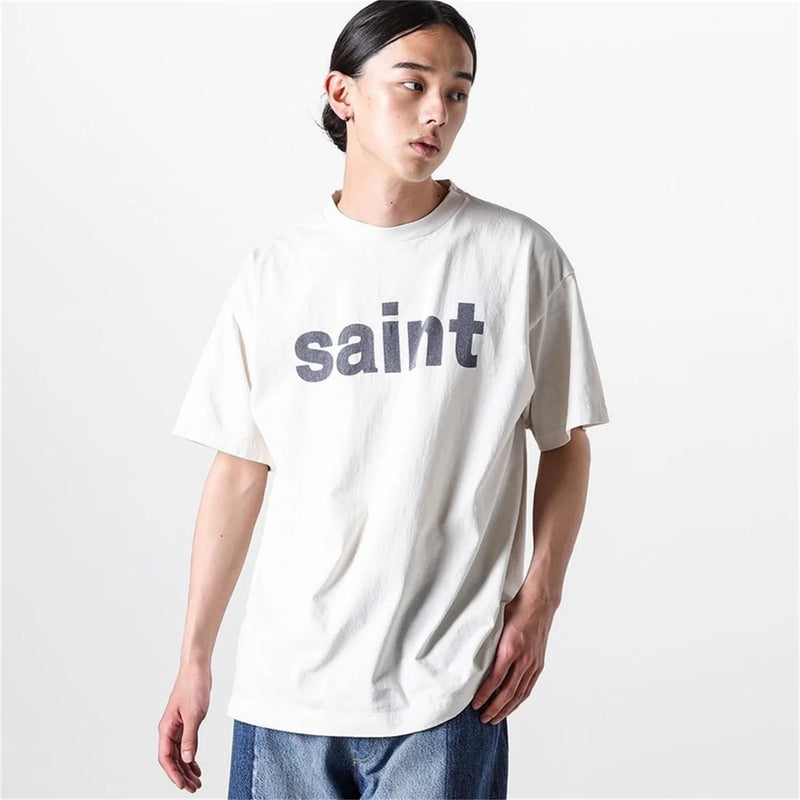 Skater tag t-shirt with puffy font and chaos lettering