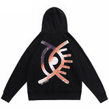 Graphic hoodie for Y2K vaporwave grunge looks — clean bold print hoodie | oversized boxy fit | streetwear Y2K, vaporwave, grunge aesthetic | twill material | year-ro