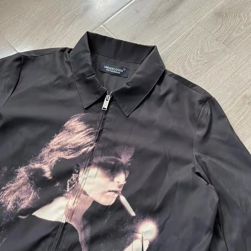 oversized wear everyday high new-2022-men-rib-sleeve-undercover-cindy-sherman-fashion-high-couple-baseball-coats-jackets-abstract-coat-motor-warm-r084 hop hip - urban image print premium graphic design 42e35c material essential quality unisex style fit fashion style streetwear casual streetwear design ID 77c3f