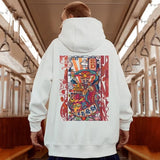Mens Funny The God Of Wealth Graphic Hoodies 2025 Autumn Hip Hop Print