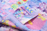 Dark Icon Colorful Printed Men's Shirts Short Sleeved Chest Pocket Hawaiian Shirts With Turn-down Collar Shirt For Holidays