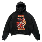 2024 Men Spring Hoodie Retro Japanese Anime Graphic Hoodies Boxer Hip
