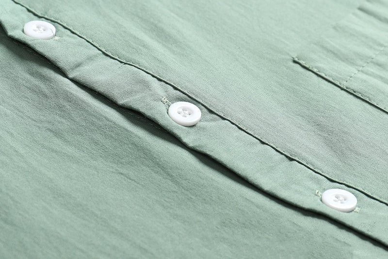 Summer Cotton-Linen Shirt Hotselling Casual Solid Shirt For Men