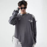 minimalist knit jumper, daily wear essential, trendy urban fashion top for men, layered streetwear look