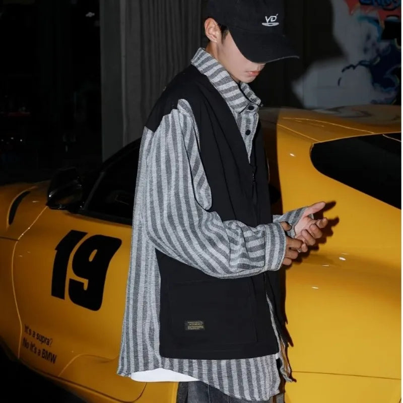 retro baseball bomber, daily drip outerwear, casual outfit