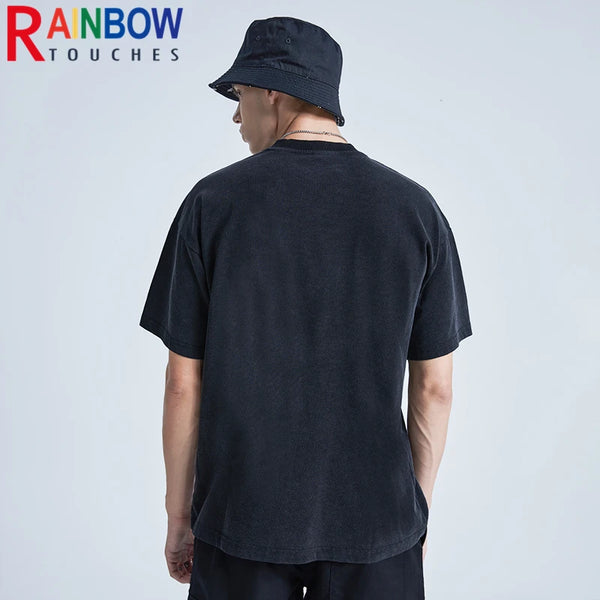 Cyberpunk Anime panel – Rainbowtouches Washed T Shirt Men Original Brand Vintage Uni