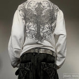 Urban Streetwear T-Shirt – Flame Stack Quote Design Y2K