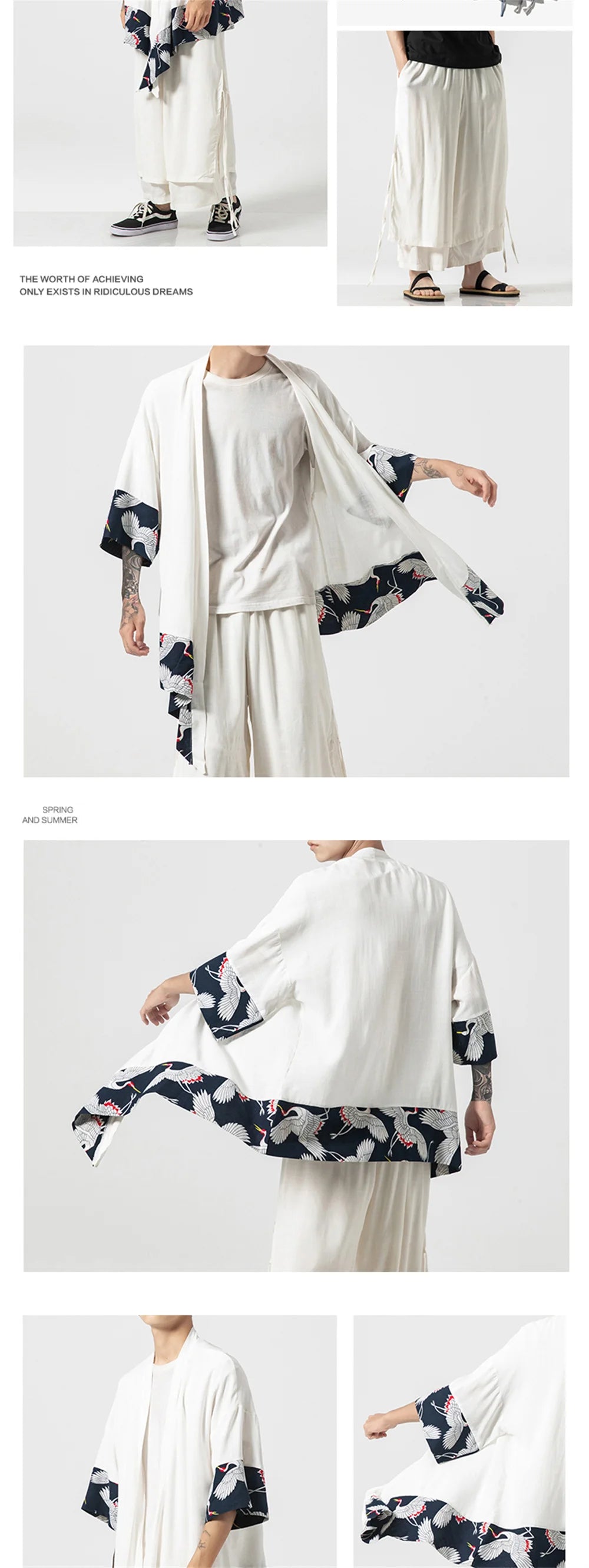 Kimono Cardigan Men Summer New Haori Samurai Kimonos Karate Streetwear Shirt Yukata