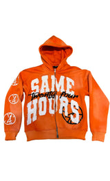Hip Hop Trendy Streetwear Y2K Harajuku American Retro Letter Print Zip