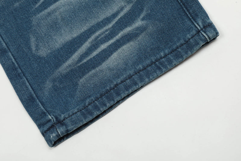 american retro buttons detachable design wide cargo jeans mens womens straight leg pants hip hop washed jeans overall 2023 unique cargo style 921