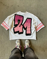 Cyberpunk Vintage t-shirt – Harajuku Trendy High Street Clothing Fashion Anime Letter Pr