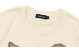 Skatercore Aesthetic print tee – 2023 Harajuku Cartoon Girl Cat Japanese Kanji Graphic T Shir