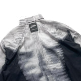 New 2024 Men Striped Gradient Human Body Fashion Cotton Casual Shirts Shirt High Pocket Long-sleeves Size S M L XL#741