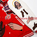 streetwear jacket featuring 2024 autumn winter vintage high street vibe style american heavy duty embroidered baseball jacket coat men top oversize hip hop design – premium quality jacket for men
