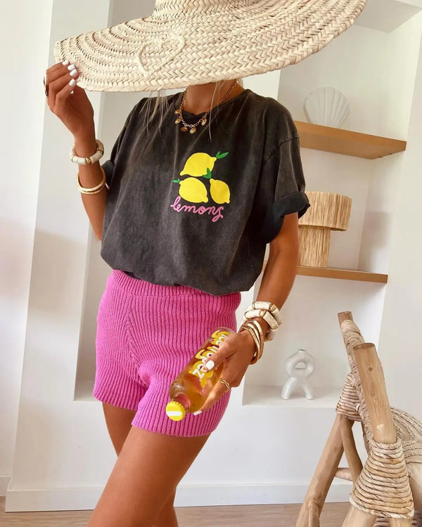 Urban Heat Tee – Graffiti Drip Flame and Retro Crown Print