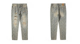 fashion paisy denim jeans mens destoryed holes zipper jeans pants hip hop streetwear new summer casual joggers loose jeans pants unique joggers style 2246