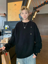 y2k fire graphic pullover, urban streetwear essential, y2k flame pullover top for edgy winter outfits